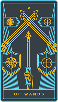 Five of Wands