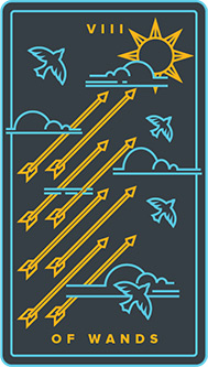 Eight of Wands